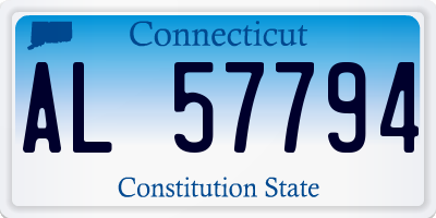CT license plate AL57794