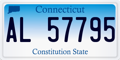 CT license plate AL57795