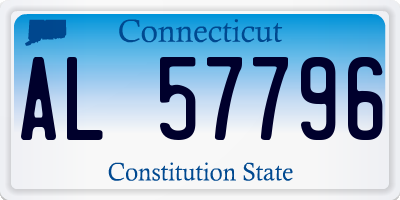 CT license plate AL57796