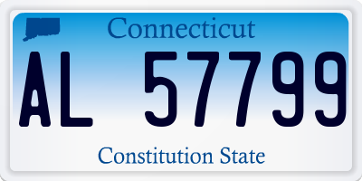 CT license plate AL57799