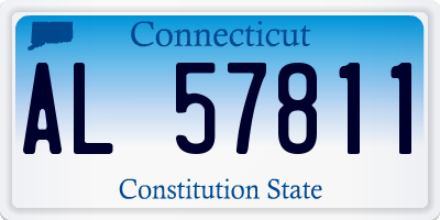 CT license plate AL57811