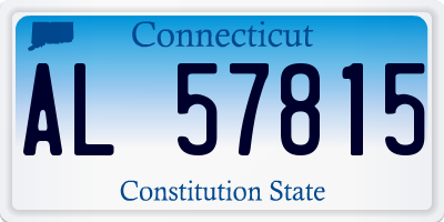 CT license plate AL57815