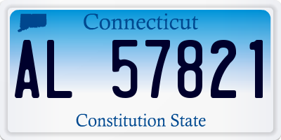 CT license plate AL57821