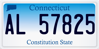 CT license plate AL57825