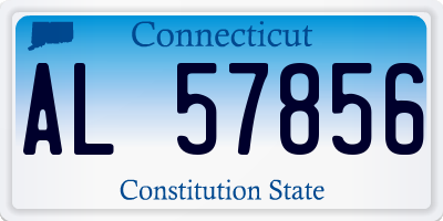 CT license plate AL57856