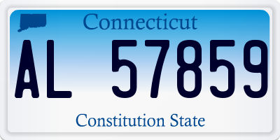 CT license plate AL57859