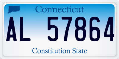 CT license plate AL57864