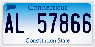 CT license plate AL57866