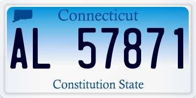CT license plate AL57871
