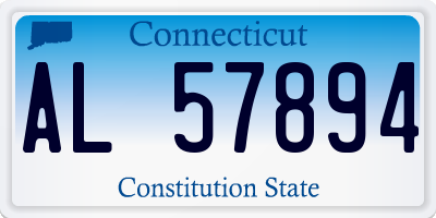 CT license plate AL57894
