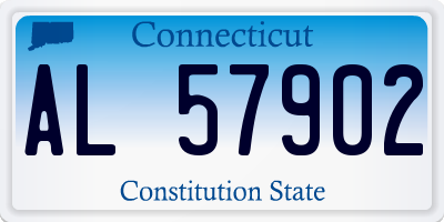 CT license plate AL57902