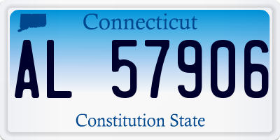 CT license plate AL57906