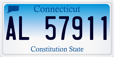 CT license plate AL57911
