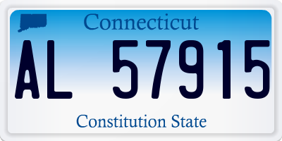 CT license plate AL57915