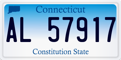 CT license plate AL57917