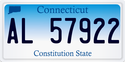 CT license plate AL57922