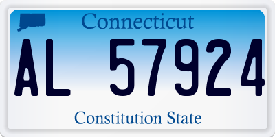 CT license plate AL57924