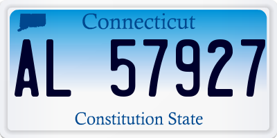 CT license plate AL57927
