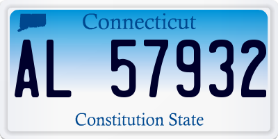 CT license plate AL57932