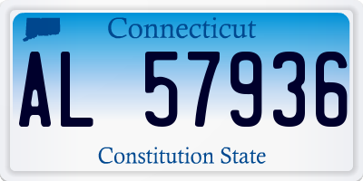CT license plate AL57936