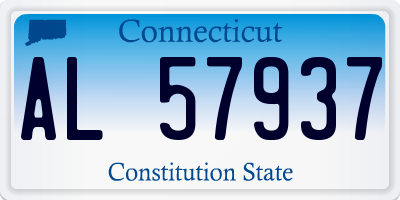CT license plate AL57937