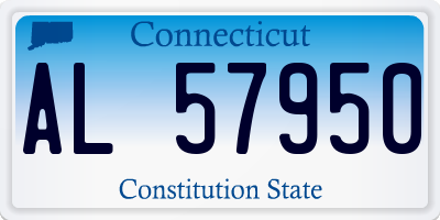 CT license plate AL57950