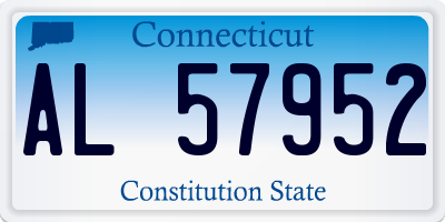 CT license plate AL57952