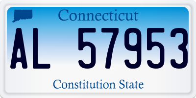 CT license plate AL57953