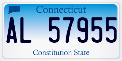 CT license plate AL57955