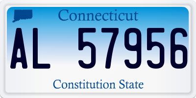 CT license plate AL57956
