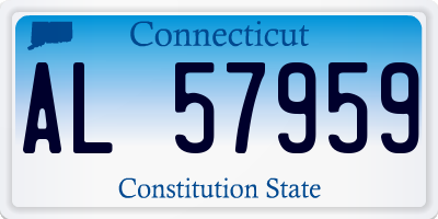 CT license plate AL57959