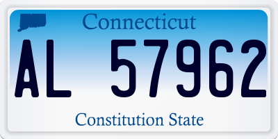 CT license plate AL57962