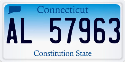 CT license plate AL57963