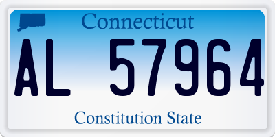 CT license plate AL57964