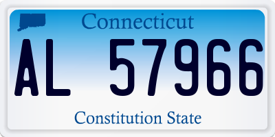 CT license plate AL57966