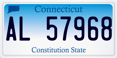 CT license plate AL57968