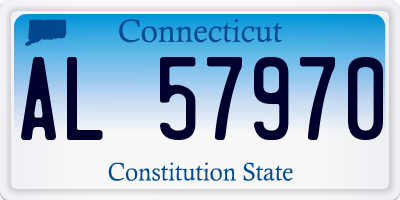 CT license plate AL57970