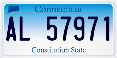 CT license plate AL57971
