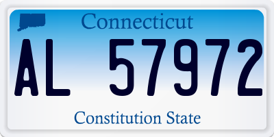 CT license plate AL57972