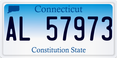 CT license plate AL57973