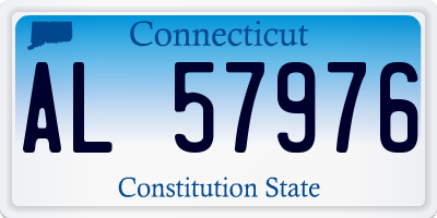 CT license plate AL57976