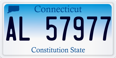 CT license plate AL57977