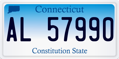CT license plate AL57990
