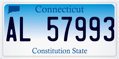 CT license plate AL57993