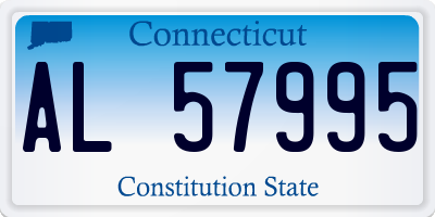 CT license plate AL57995