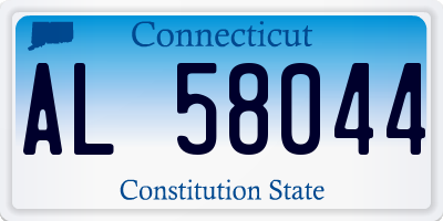 CT license plate AL58044