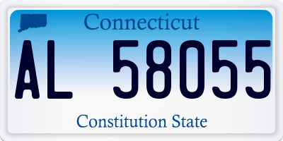 CT license plate AL58055