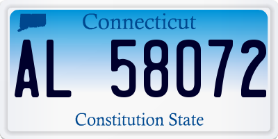 CT license plate AL58072