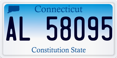 CT license plate AL58095