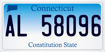 CT license plate AL58096